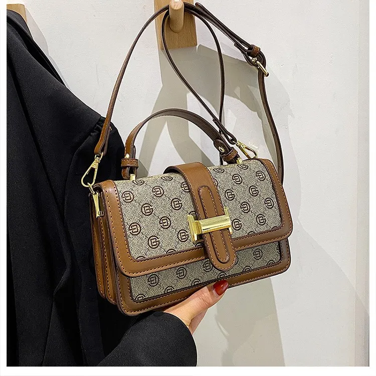 Small HandBag Female 2024 New Korean Fashion Trend Small Square Bag Brand Women Shoulder Bag High Quality Leather Crossbody bag