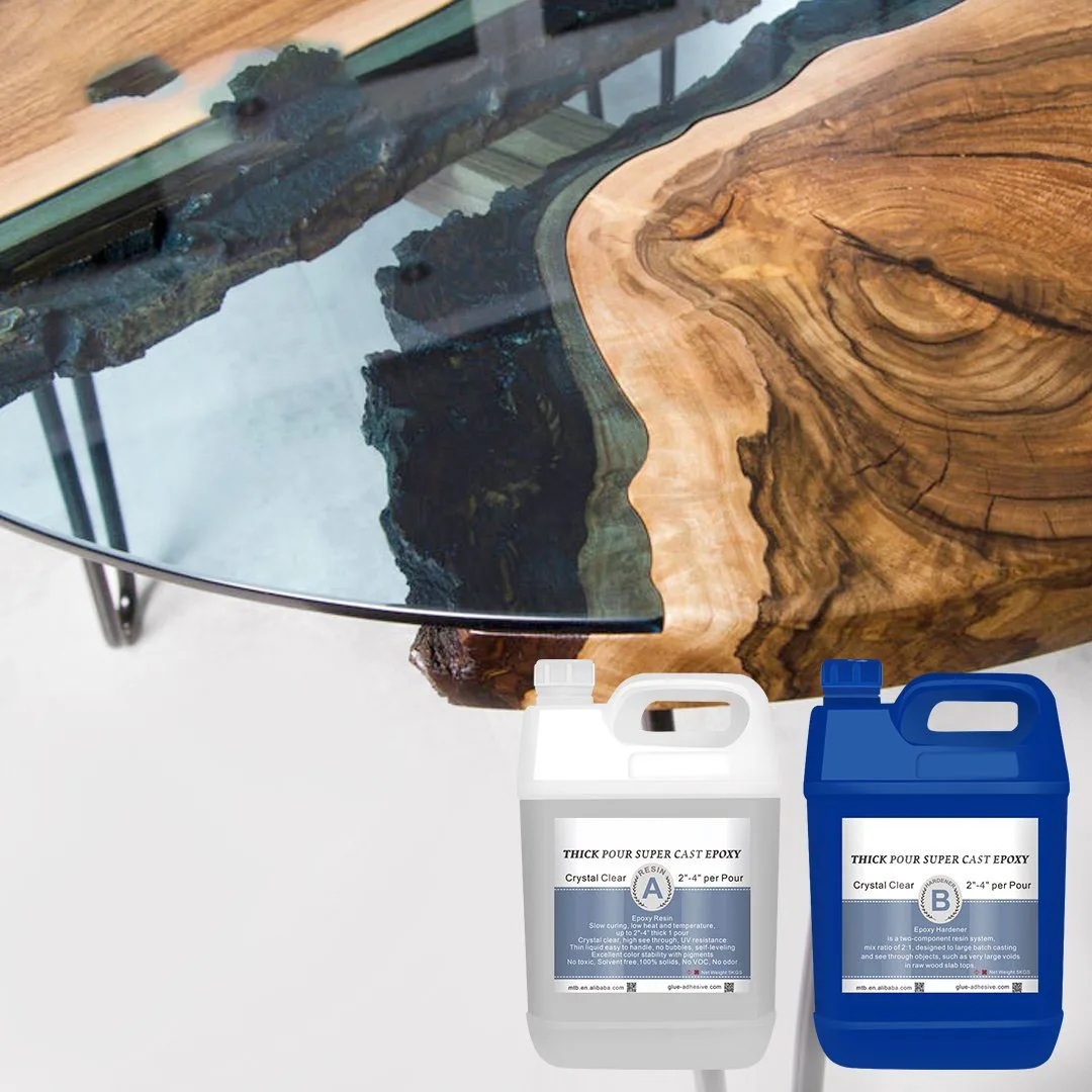 INTODIY wholesale 3:1 Epoxy Resin AB Deep Pour Epoxy Resin crystal clear price of epoxy resin and hardener for River Table