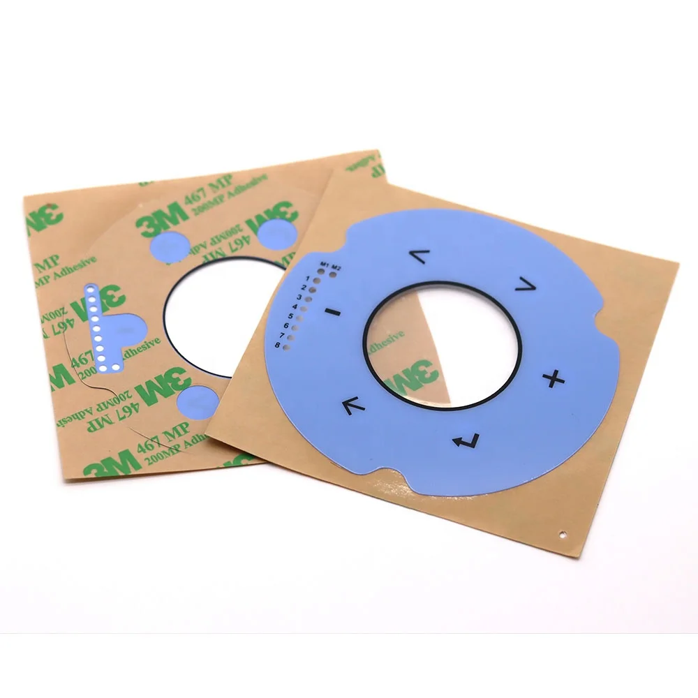 Customized Design Logo Graphic Overlay Flexible Membrane Switch Electrical Panel Labels