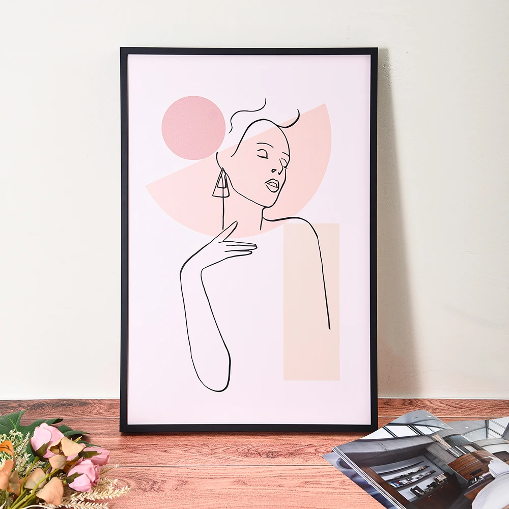 Minimalist Family Portrait Canvas Poster Abstract Wall Art Baby Line Drawing Art Decoration Design Wholesale