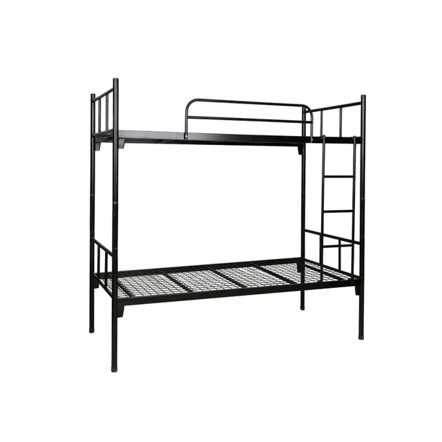Durable disassembled twin bed metal bunk bed for adult with mesh grid