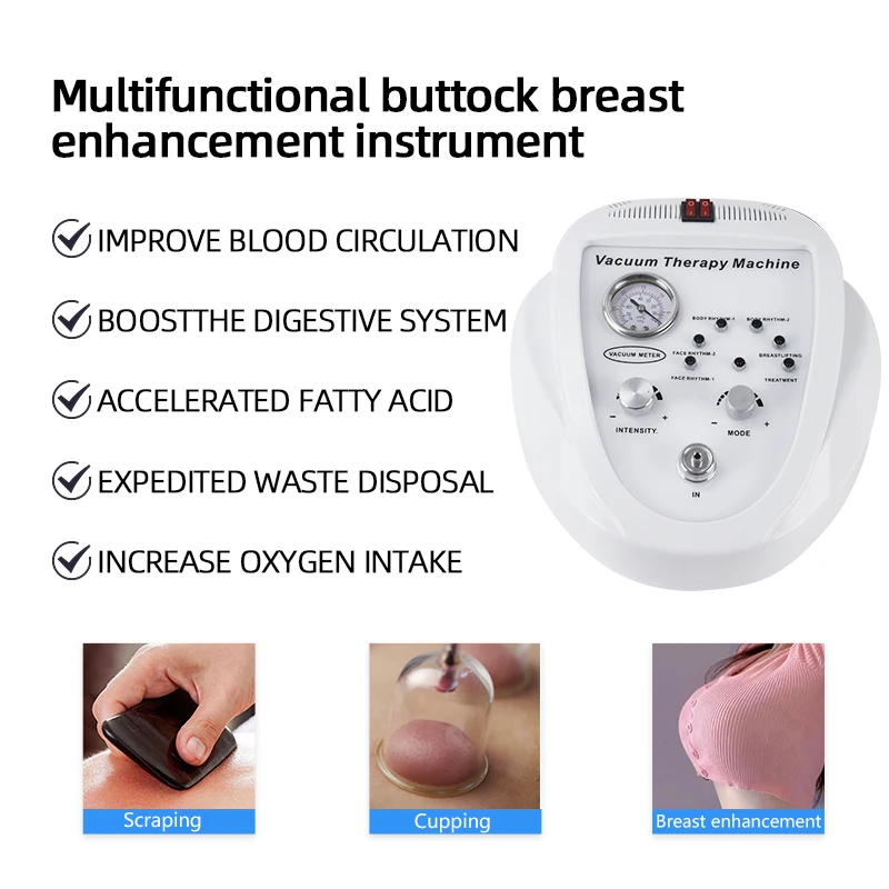 Vacuum Massage Machine Therapy Body Shaping Beauty Device With Enlargement Breast Buttock