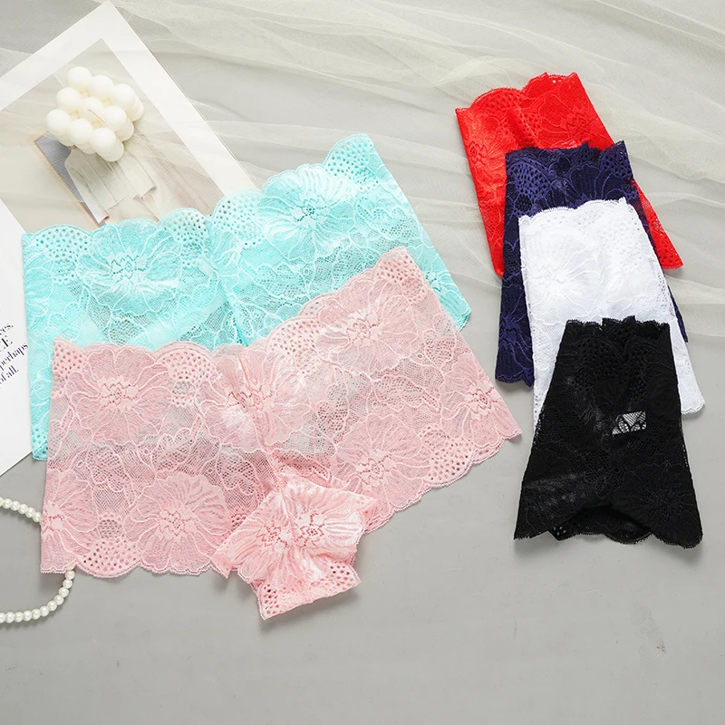 Lace Panties Sexy Woman Underwear Floral Lingerie Soft Female Briefs mid-Waist Breathable Panties Comfort boxer pants