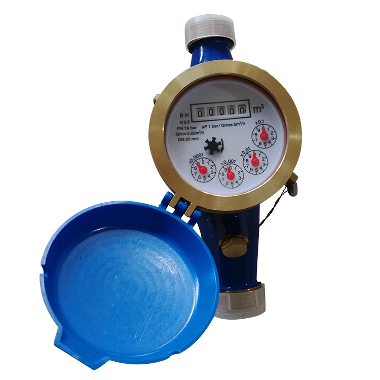 DN20 Multi Jet Dry Type Brass Body medidor de agua
