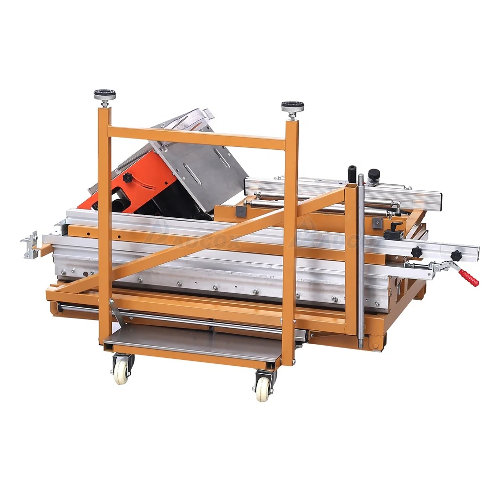 MJ09BRR aluminum table saw straight end trimmer cutting machine for melamine paper veneer plastic