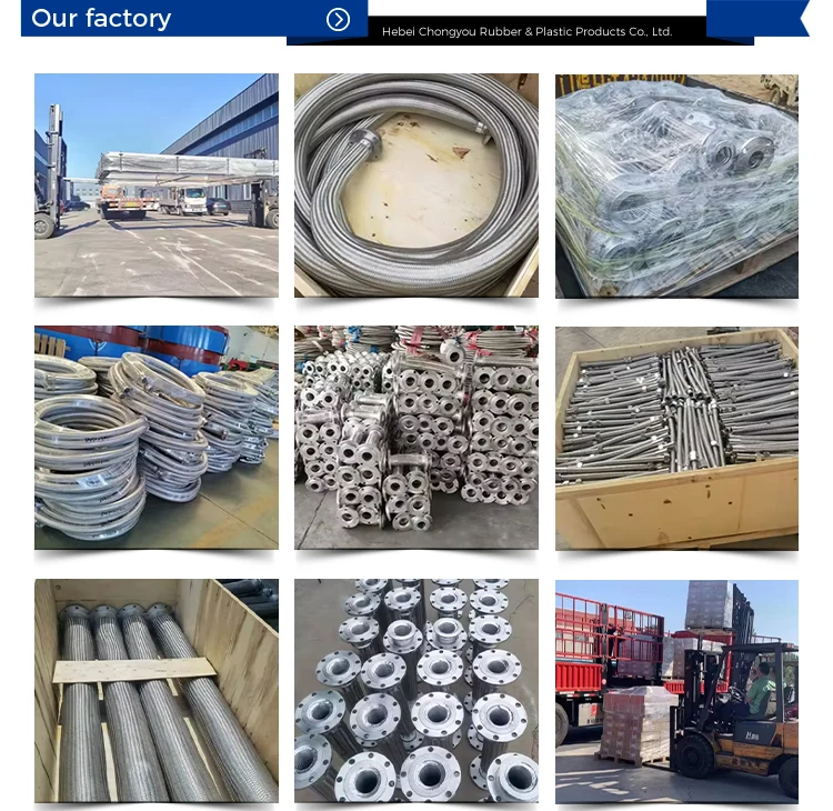 High quality 25mm 30mm stainless steel wire braided connector flexible metal hose pipe in kg