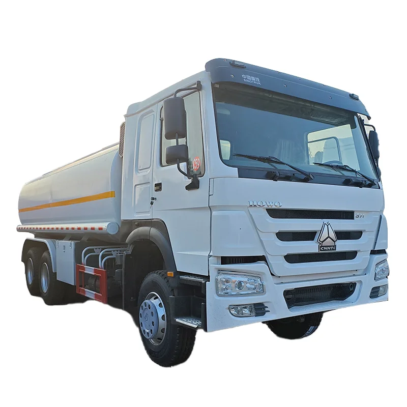 Factory Supplier Used Sinotruk Howo 6x4 Diesel Tanker Truck 20000L Liquid Fuel Tank Manual 8x4 371/375hp Second Hand Truck Sale