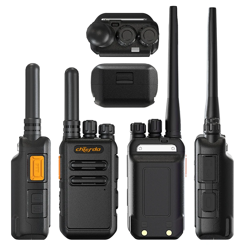 Chierda Q8 5W Handheld Walkie Talkie Radio 1-40km Security Walkie Talkie with 5W Power