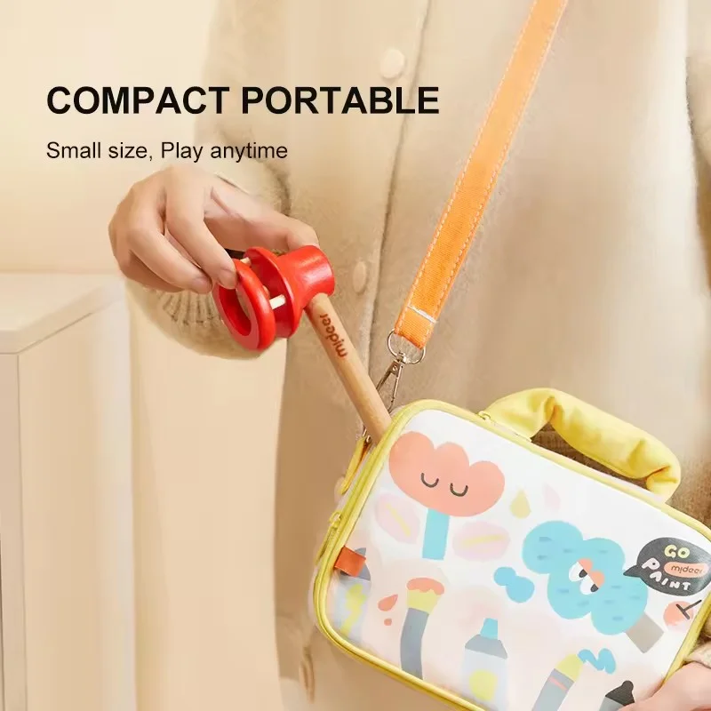 Wooden blowing ball toy adult kids floating suspended ball game blow pipe balance training sensory educational toys