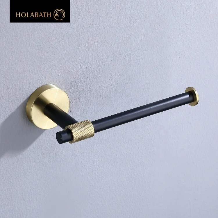 Matte Black Wall Holders Chrome Gold Paper 304 Stainless Steel Tissue Holder
