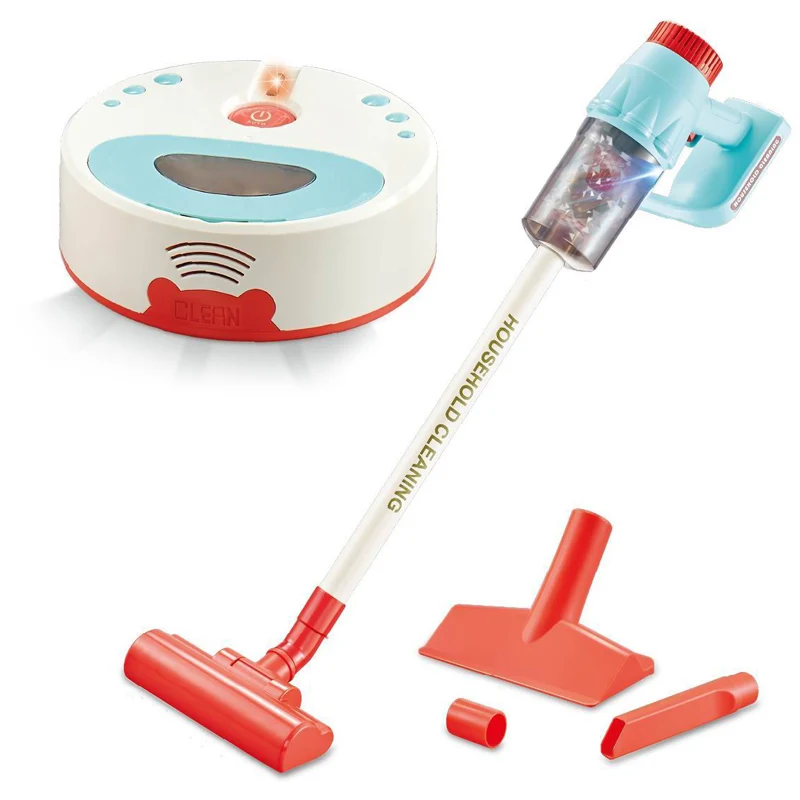 Hot Sale New Indoor Pretend Play Cleaning Toy Vacuum Mini Simulated Electric Vacuum Cleaner Toys