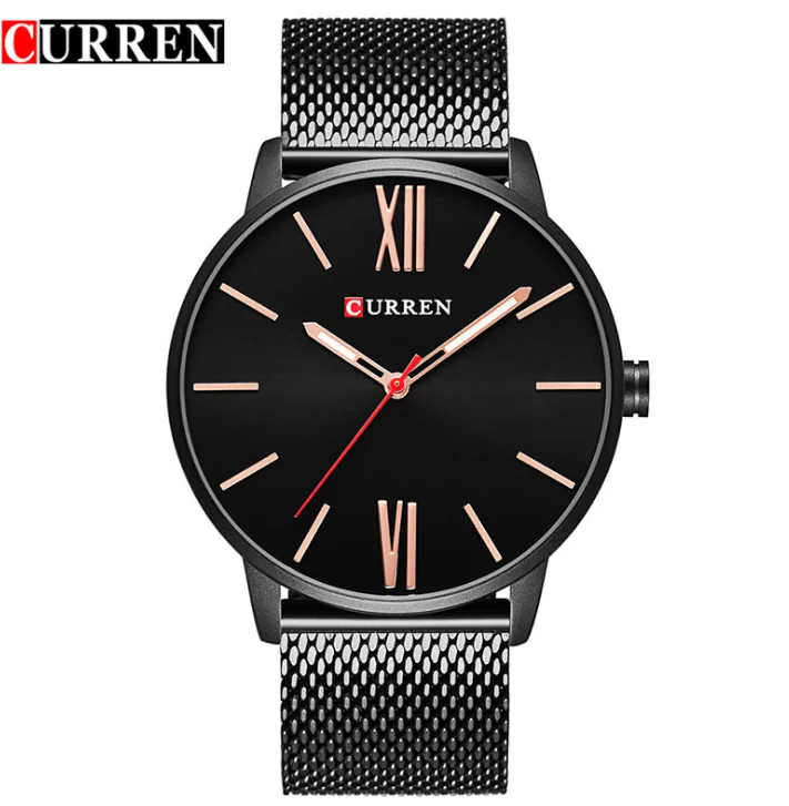 Часы с ремешком из нержавеющей стали Кварцевые часы цена меньше мужские часы, кварцевые мужские часы на каждый день наручные часы-хронограф