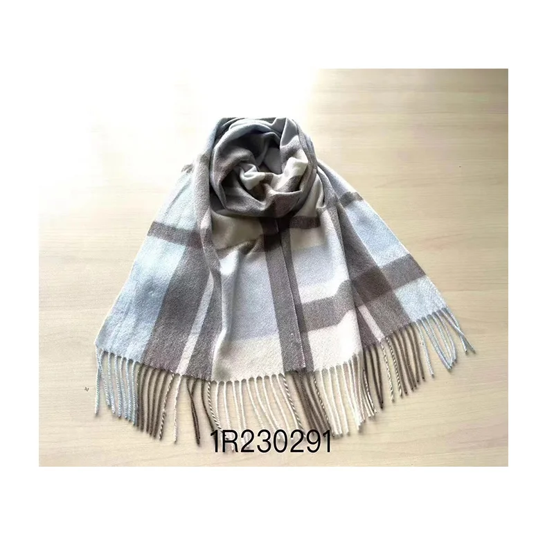 Winter Women Neck Scarf 100 Pashmina  men 100% cashmere scarves pure cashmere muffler warm plaid tartan scarf for woman