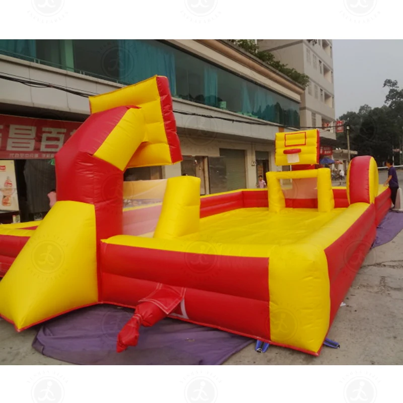 Outdoor Inflatable Soccer Field Inflatable Football Arena / Court For Sale