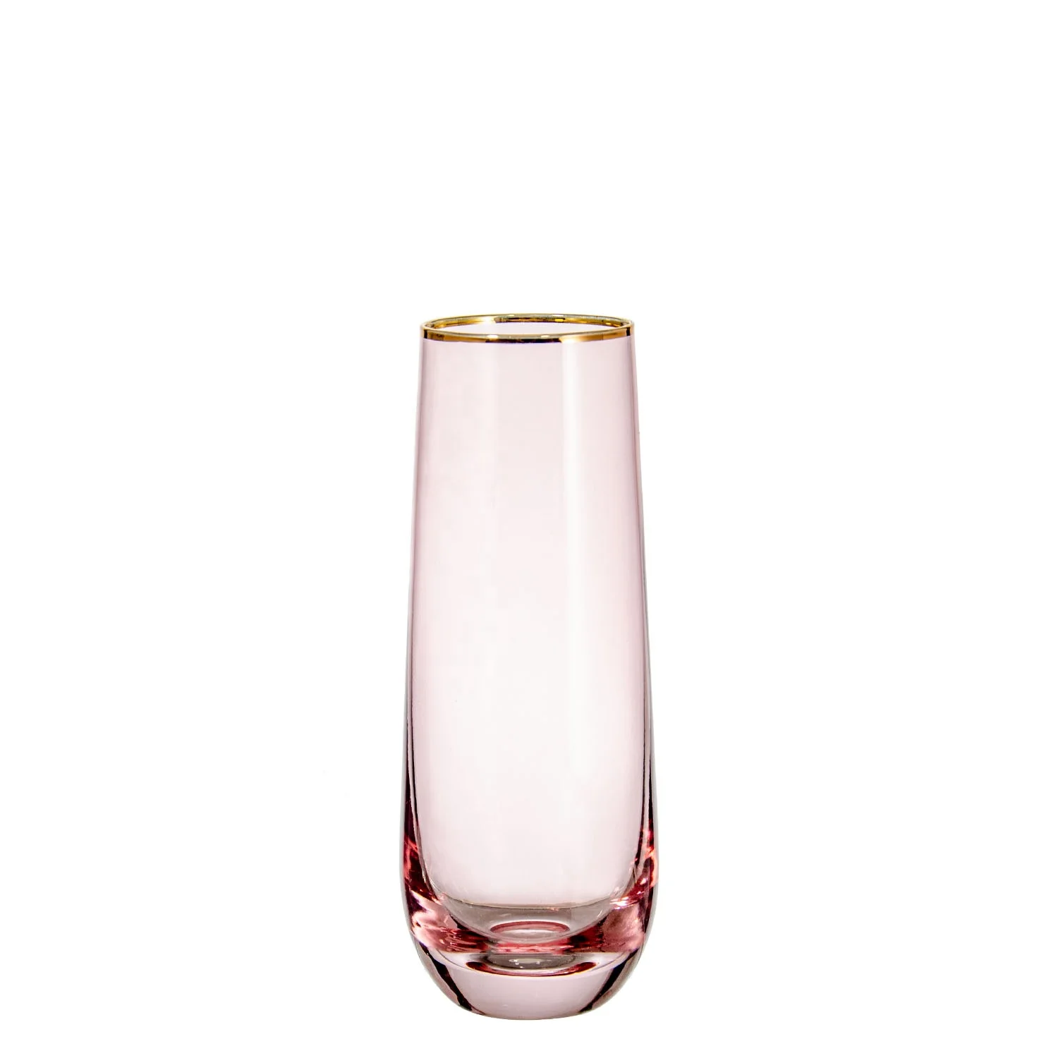 New Design Popular Electric Painting Coloured Stemless Champagne Glass