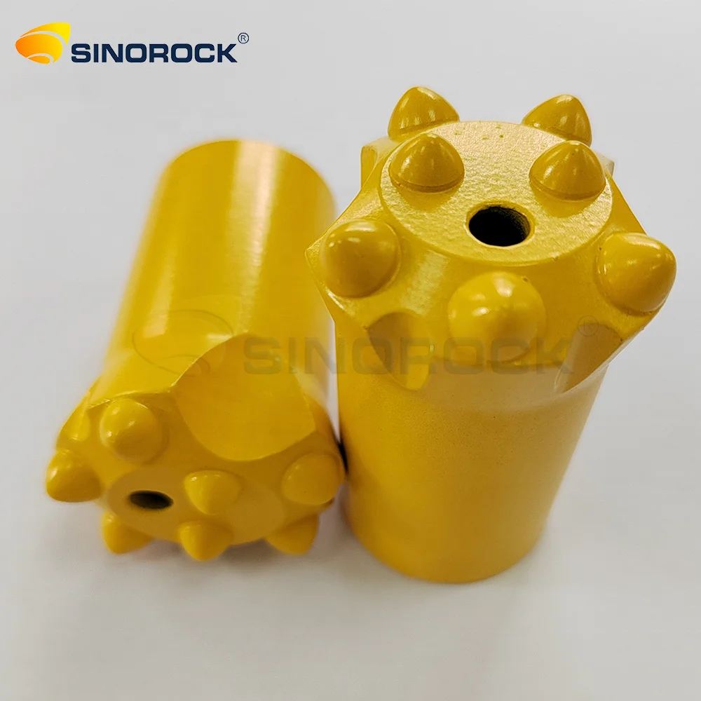 7 Degree Hard Rock Button Taper Drill Bit 32mm 36mm 38mm Customized High Performance top hammer drilling tool