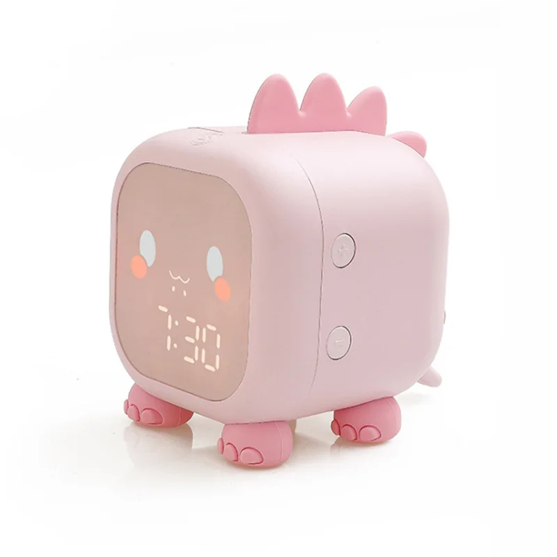 OXGIFT Wholesale Cartoon animal dinosaur cow plastic led desk table digital alarm clock