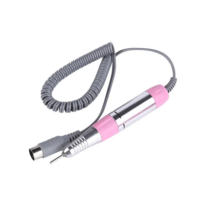 Заводская профессиональная портативная бесщеточная дрель для ногтей розовая перезаряжаемая электрическая дрель для ногтей 25000 об/мин