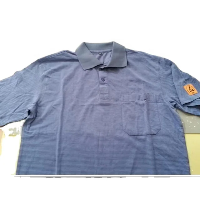 Leenol Cleanroom Esd Clothing Esd Polo T-shirt Antistatic Clothes