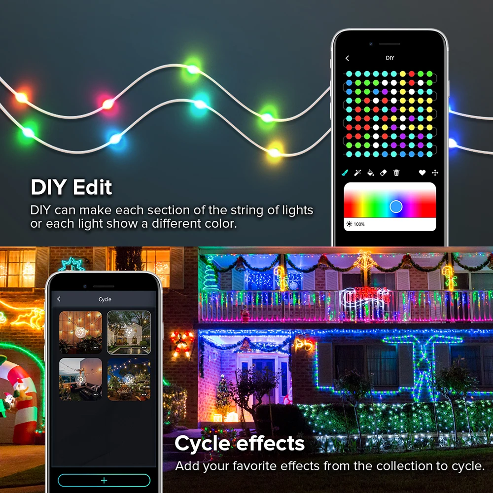 Smart Fairy Pixel String Lights Kit WS2812B 5m 10m USB Bluetooth with Timer and Remote Dream Color RGB Chasing Christmas Light
