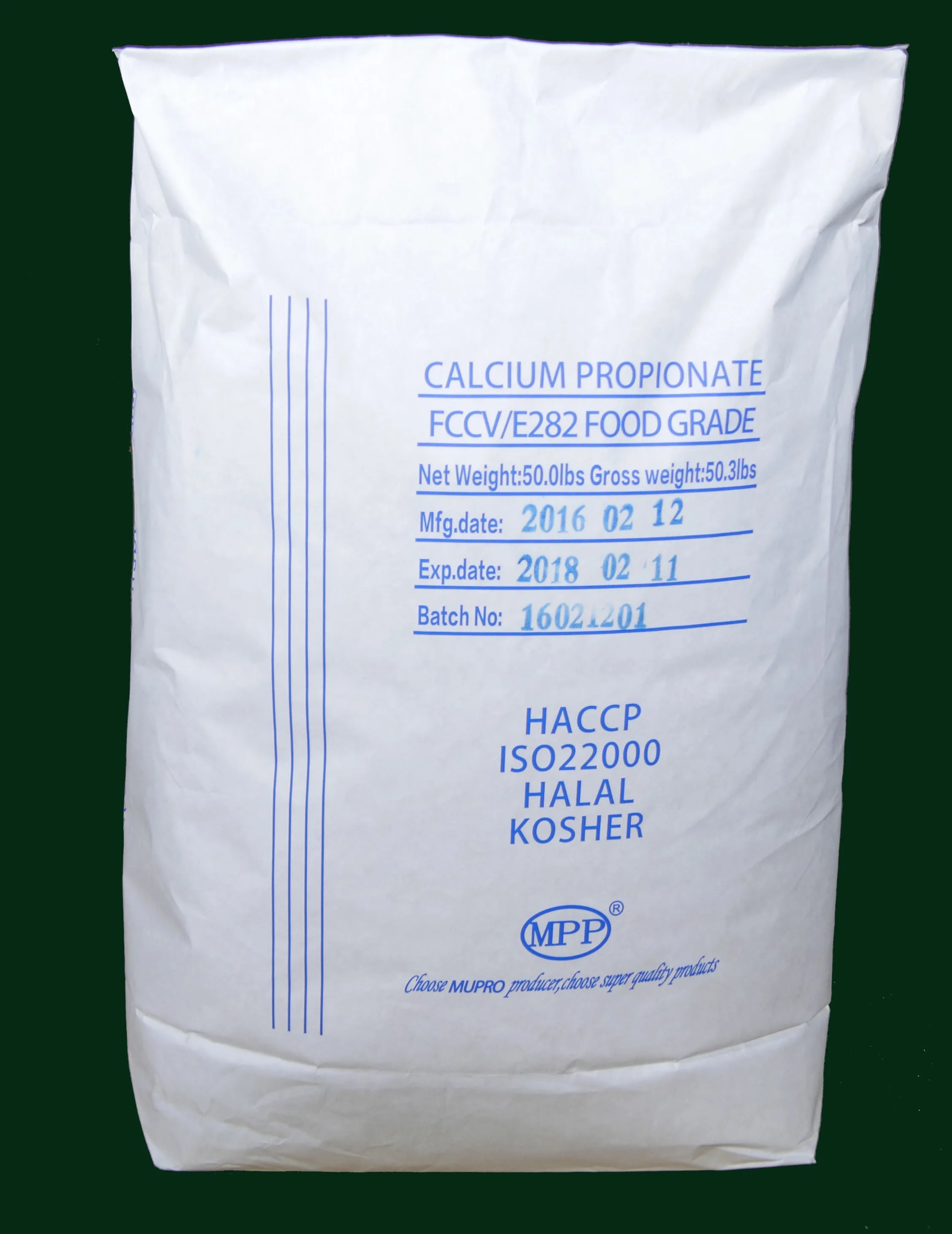 Foog Grade Preservatives Granular Powder Bulk Calcium Propionate