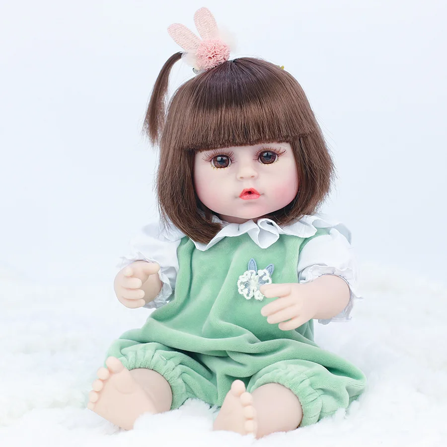 New Hot Products 15 inch Real Handmade Silicone Girls Vinyl Reborn Baby Doll for Painted Lifelike Newborn Toys Clothes Kits