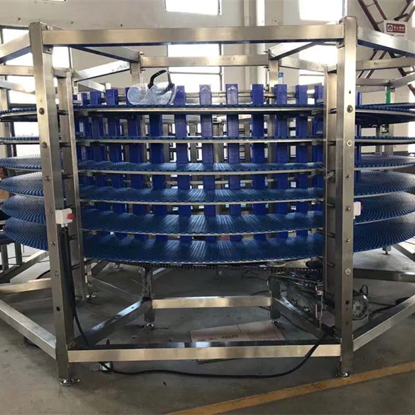 
plastic belt cooling tower system for cooling bread 