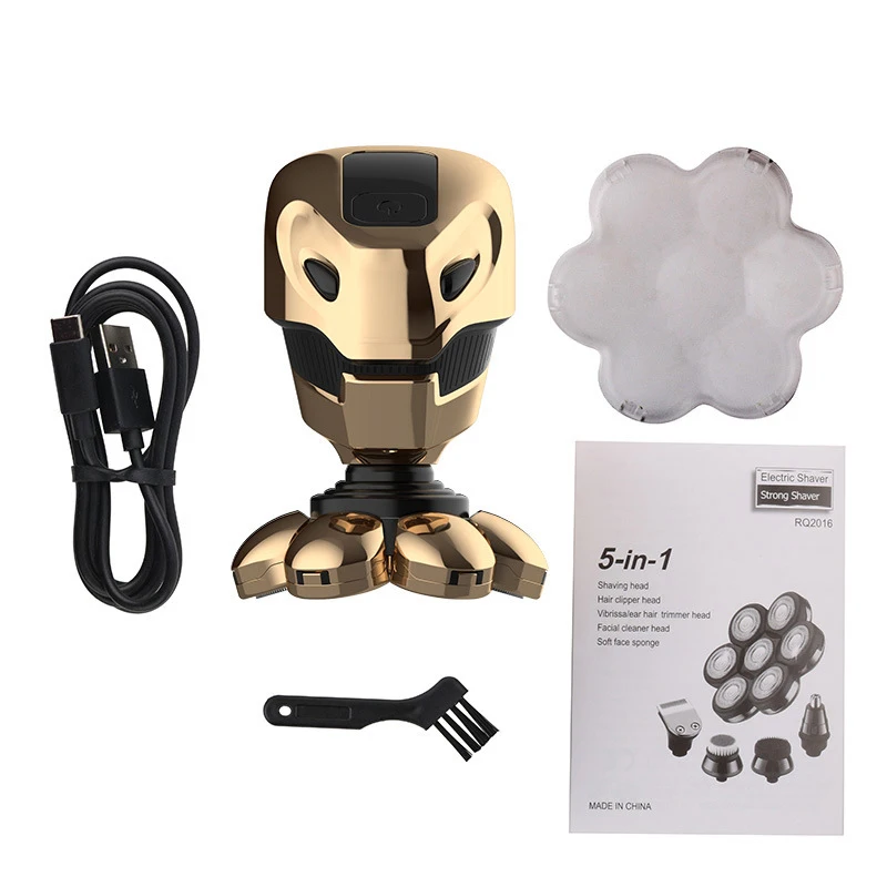 Hot sale 7D Shaver Electric Rechargeable Headshaver Waterproof Rotary Razor Beard Nose Hair Trimmer Electric Shaver for Men