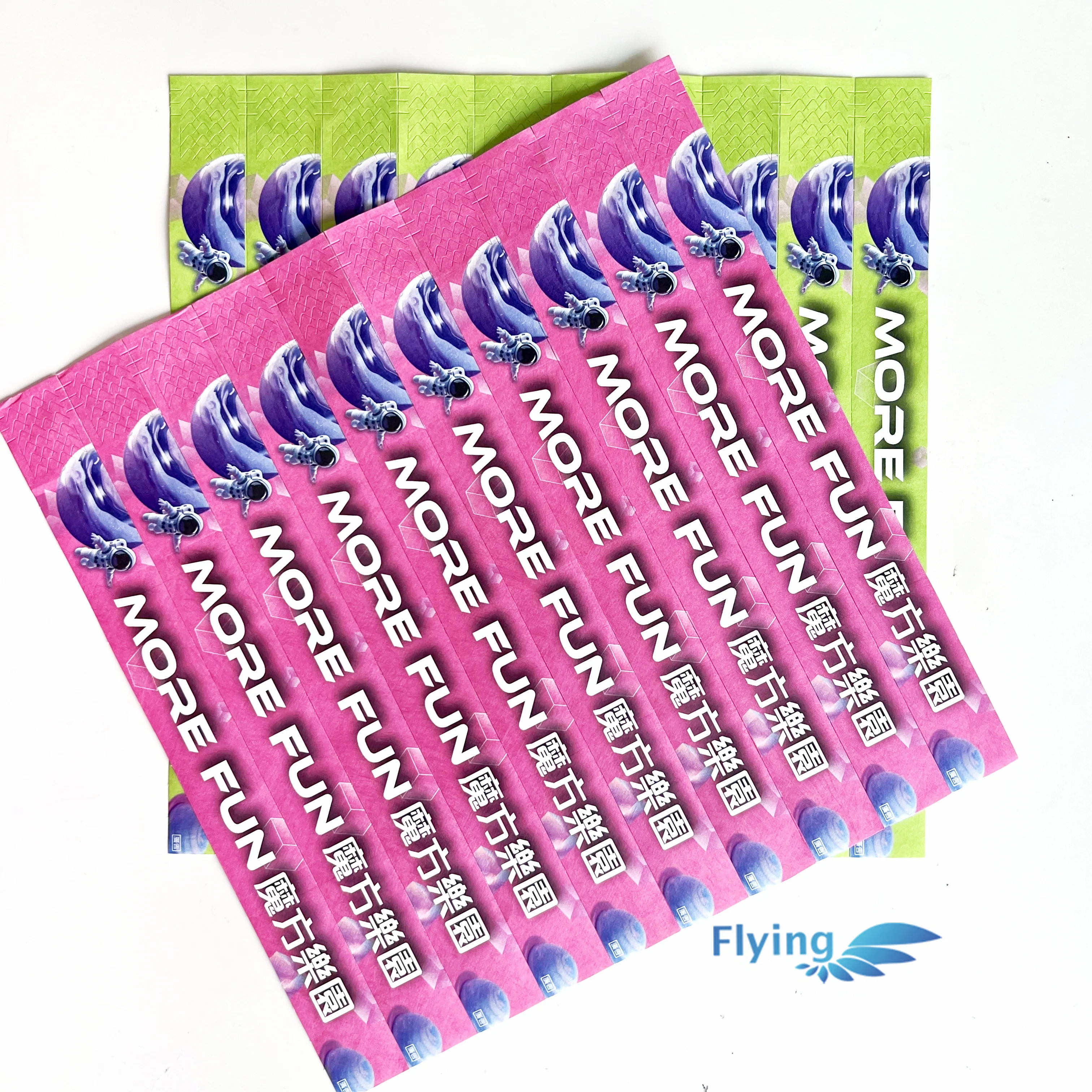 Make Numbered TYVEK Wristband Cheap Custom Stub Paper Wrist Printable QR Festival Bracelet Friendly Seed Paper Bracelet for sale