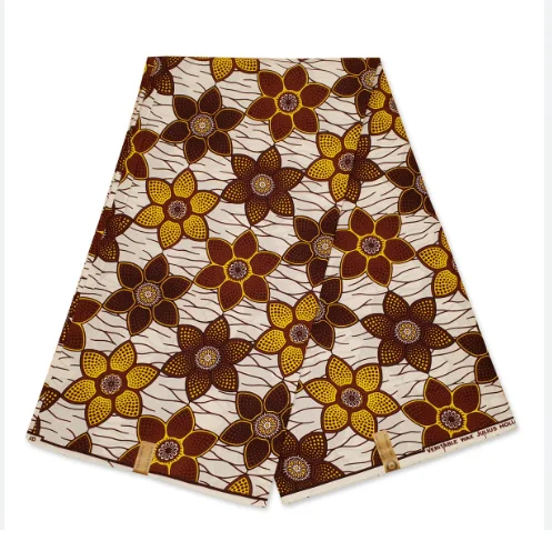 Customized Wax Print African 100% Cotton Fabric Colorful African George Fabric for Dresses