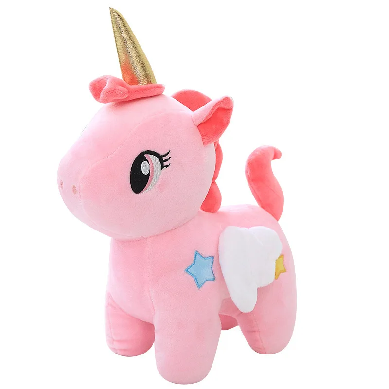 Custom plush unicorn toy stuffed animals kids soft toy pink unicorn toys for girls