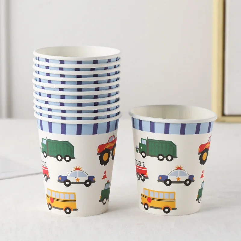 paper coffee hot drinking cup mini black disposable double wall with cover plate coffee popcorn paper cups