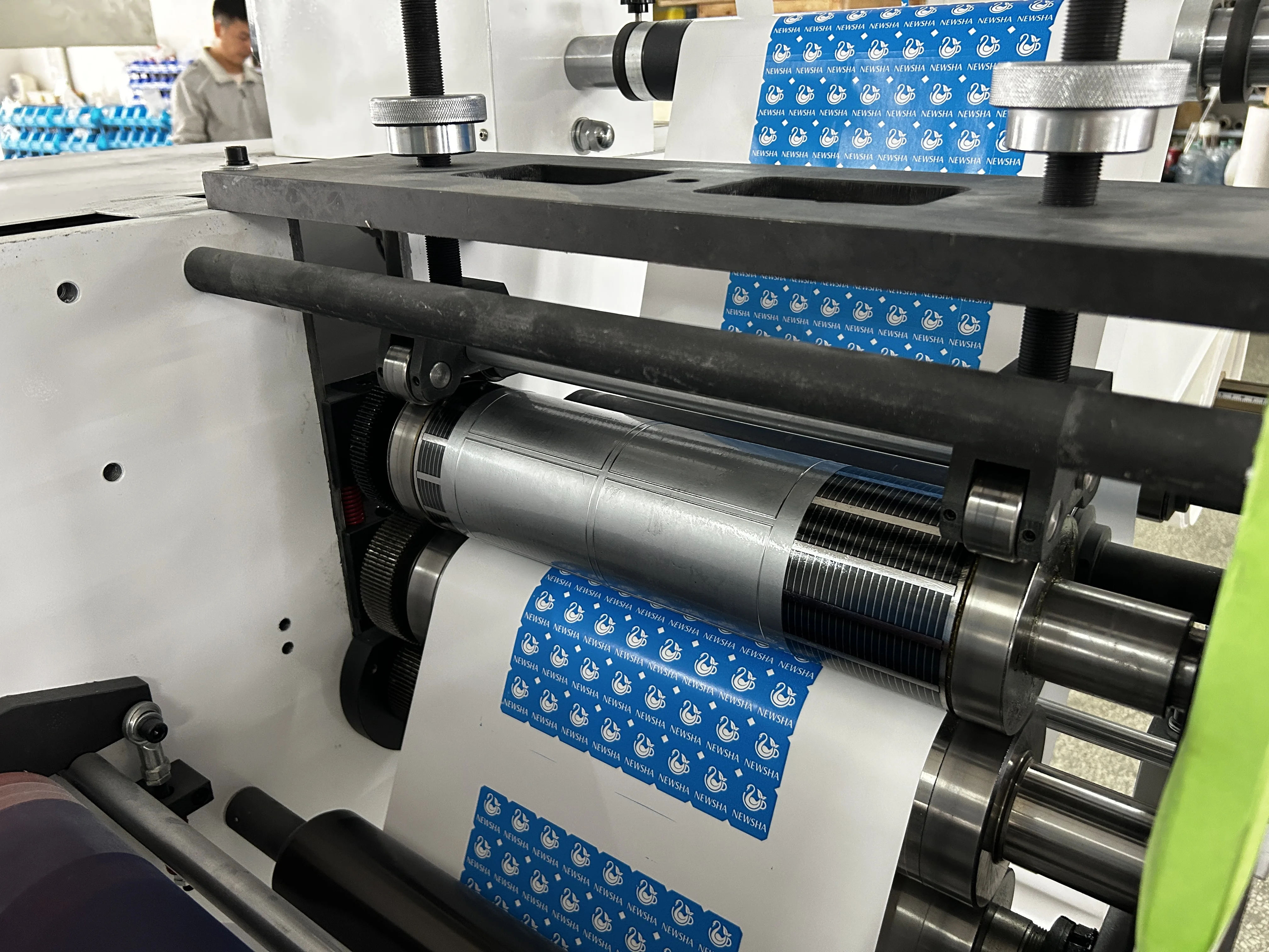 HJRY-320 China Good Price 1 Color Full Page Flexo Printing Machine With Die Cutting Roll To Roll Flexographic Printer Press