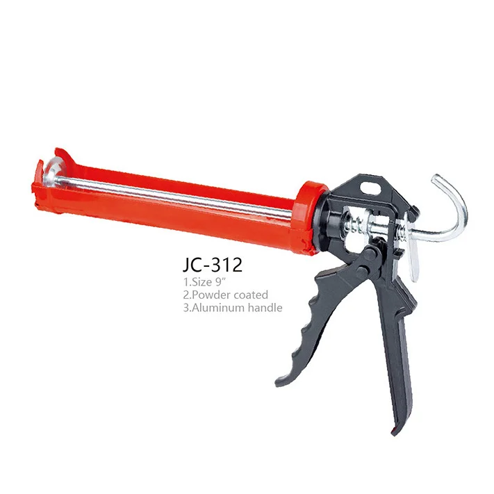 JC-206 Silicone Sealant Cylinder PNEU Gun Aluminum Handle Caulking Gun Filling Polyurethane Silicone Sealant Caulking Gun