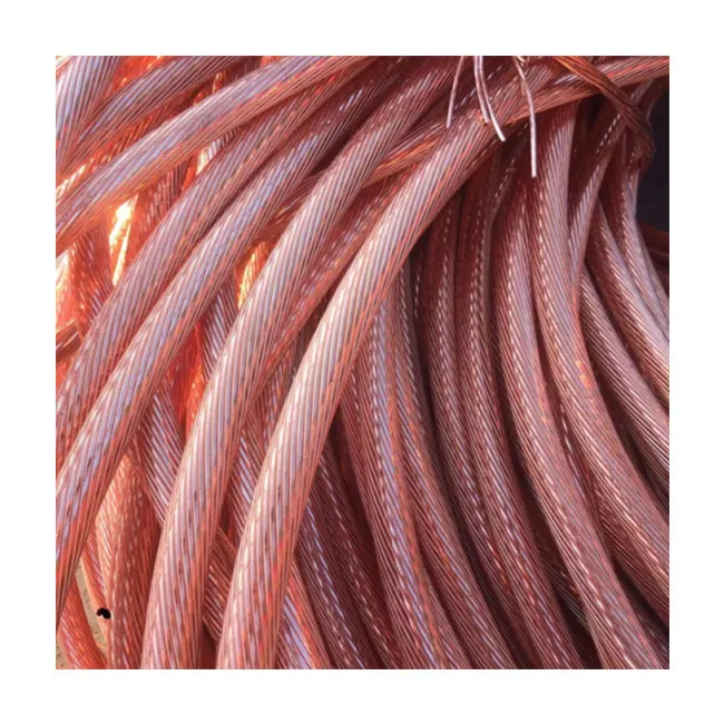 Good Price High Purity Renewable Resources Waste Metal High Purity 5/12 Fridge Copper Cable Wire Scrap Copper