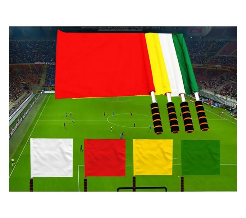 Hot Sales Polyester Play Sports Match Football Soccer Signal Flag