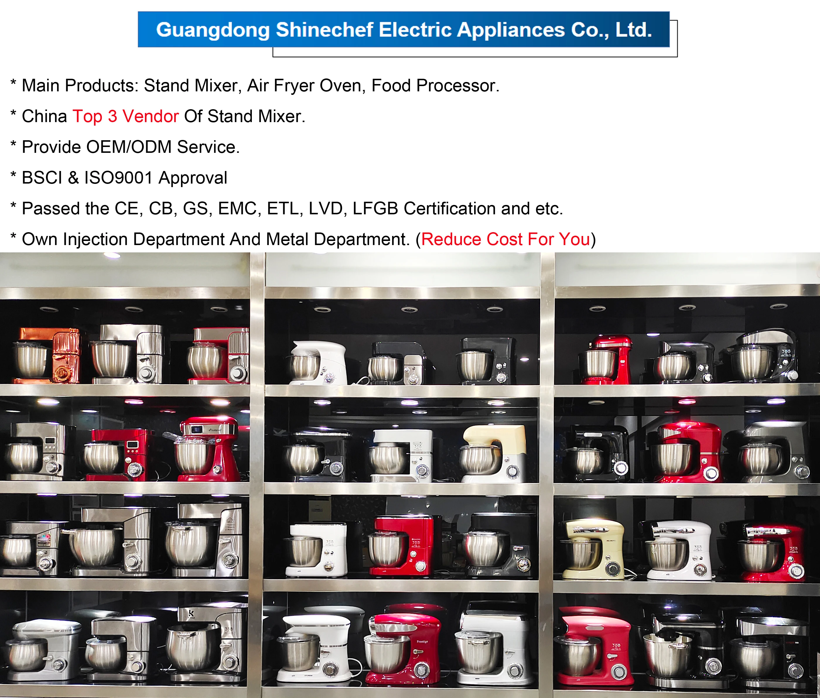 Pure Copper Motor Metal Die Casting Housing Kitchen Dough Cake Mixer Heavy Duty Stand Food Mixer With Meat Grinder