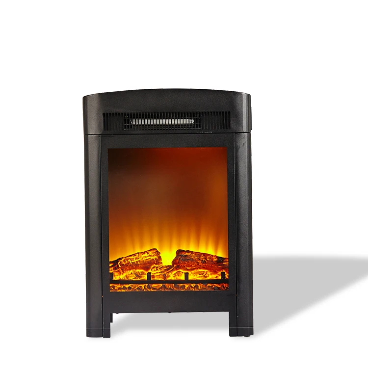 16 Inch Living Room Heater 3D Led Flame Freestanding Fireplace Heater Electric Fire Place