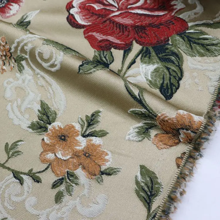 wholesale Jacquard  polyester sofa fabrics fabric for furniture textile