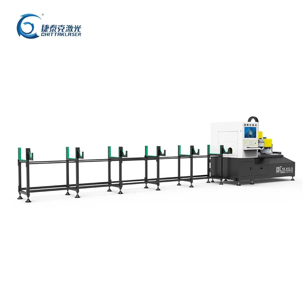 High cost-effective CTK-X13-S  High speed 3D automatic 80mm tube laser pipe cutting machine fiber laser cutting machine