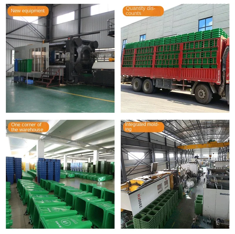 Restaurant Office Square Plastic Recycling Waste Garbage Rubbish Bin Trash Can with Lid