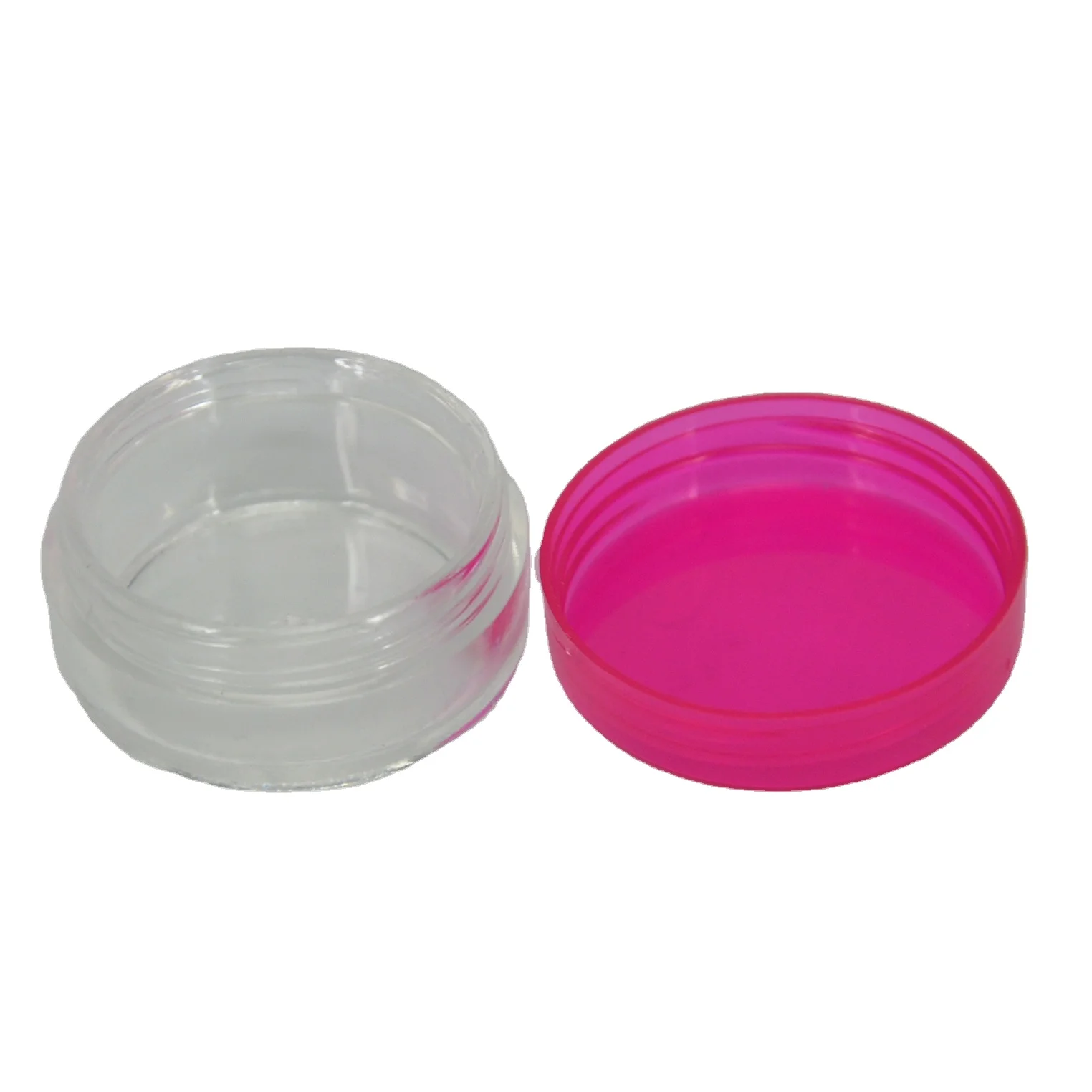 Luxury small capacity 30G 50G acrylic cream jar scrub pet jar 30ml 2oz jar cosmetics packaging containers