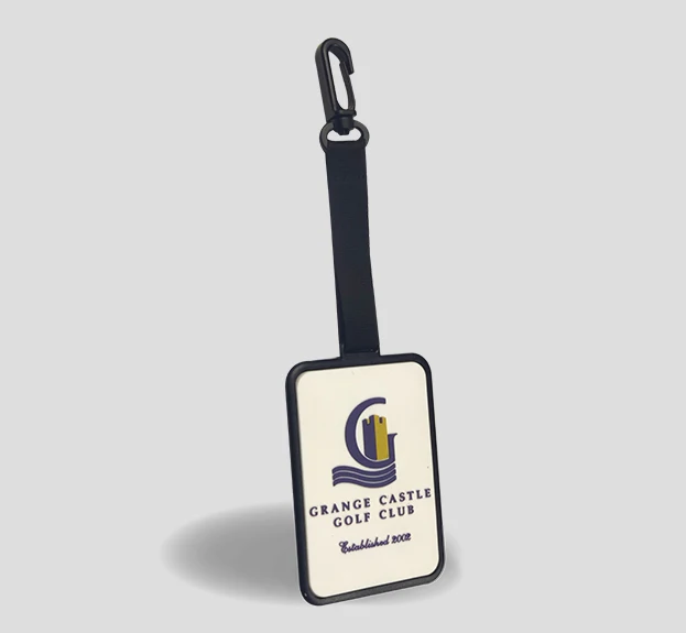 Wholesales Promotional Custom Logo 3D Rubber Custom Blank Golf Bag Tags