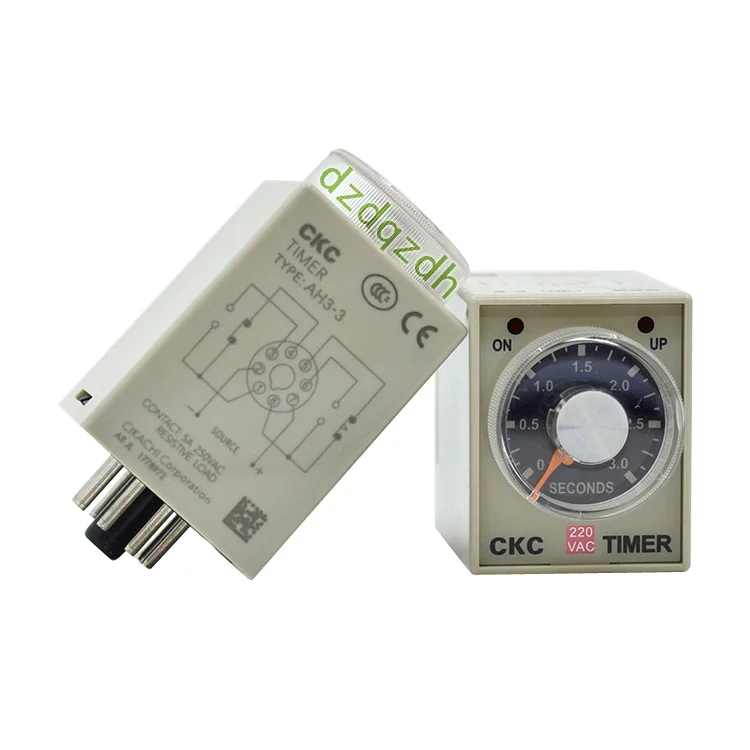 New original CKC AH3-2 AH3-3 timer relay AC220 AC24 DC24 round 8-pin