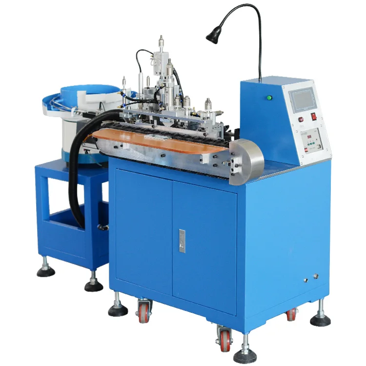 full automatic usb date cable wire cutting straighten stripping peeling and soldering  machine
