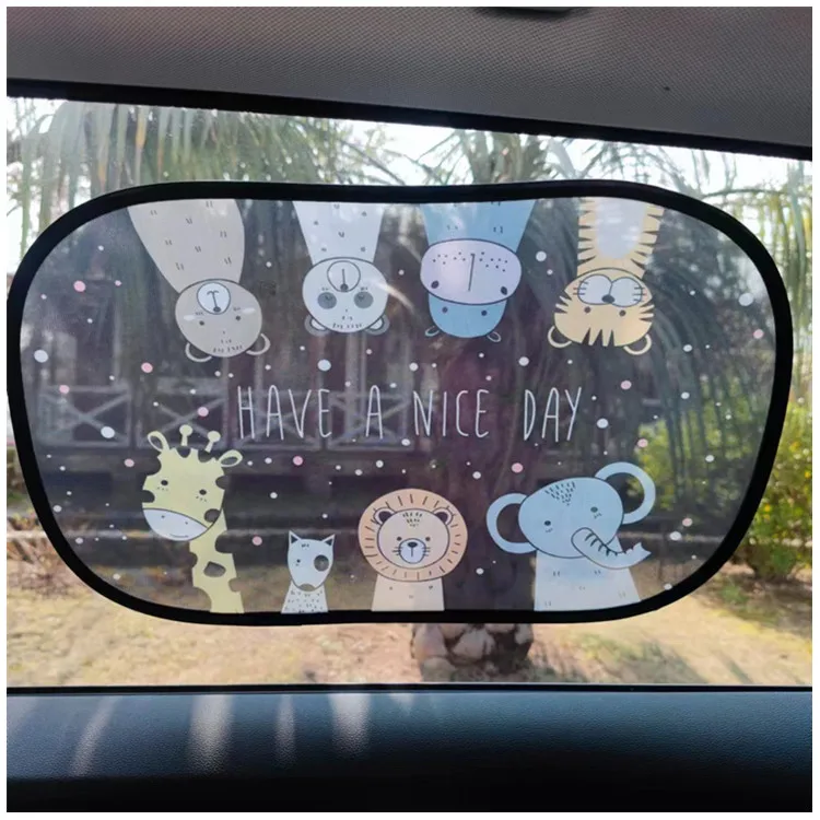 Summer Car Sun Shade Cartoon Auto Side Window Sunshade UV Protection