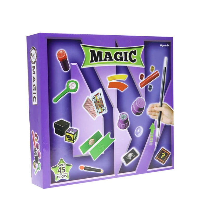 AMAZON MAGIC Hot Sale Magic Game Set Over 45 Easy Magic Trick ToysJoke Toy Children Kids Gift