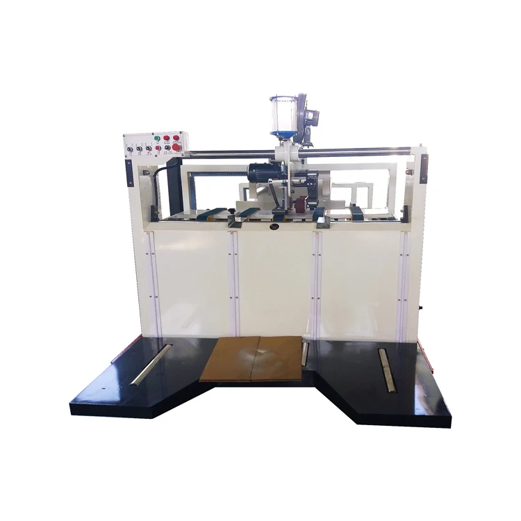 Normal cold glue semi-automatic box gluing machine semi automatic auto folder gluer