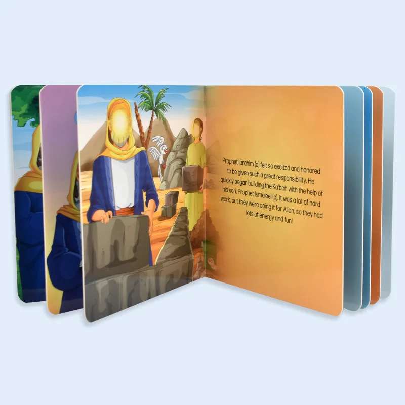 arabic children  kids boardbook printing factory in China