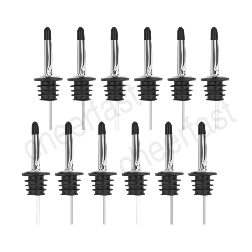 Fashionable Olive Oil Bottle Pourer Metal Liquor And Red Wine Bottle Pourer Stainless Steel And Silver Wine Pourer Pet